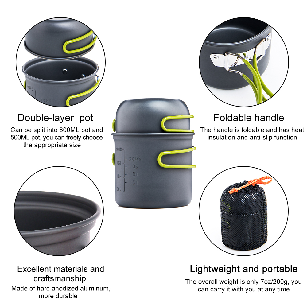 Widesea Ultralight Camping Coo – обзор и цена Camping Cooking Bundle