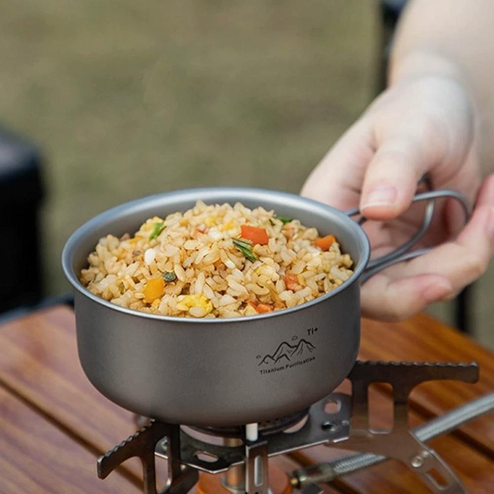 Titanium Hanging Pot Lightweig – обзор и цена Camping Cooking Pot With Lid