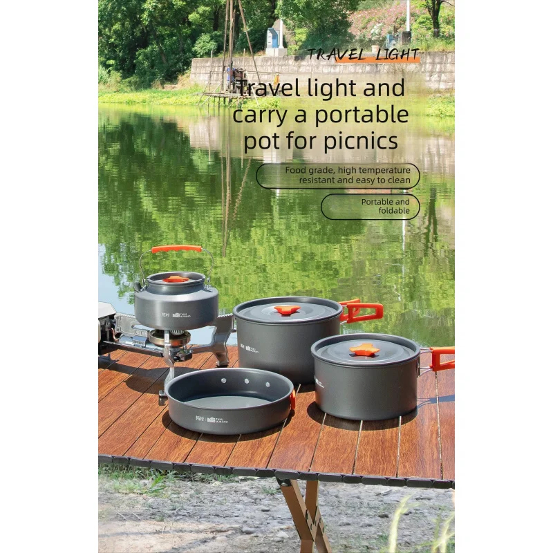 Camping Cookware Set Outdoor P – обзор и цена Camping Cooking And Eating Set