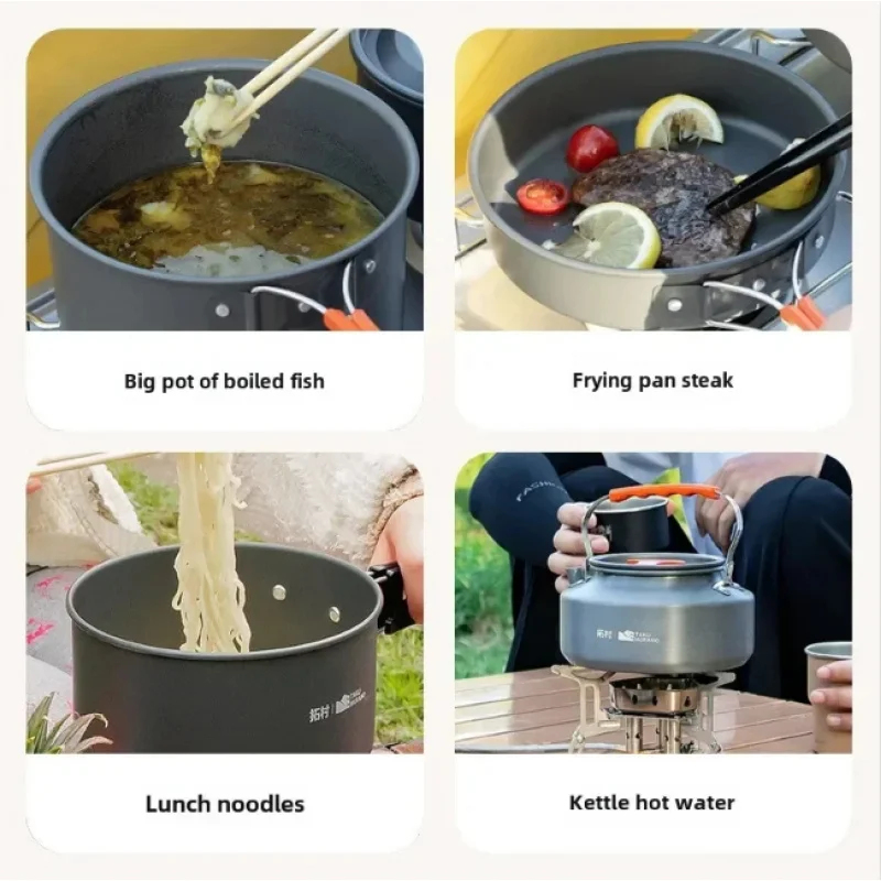 Camping Cookware Set Outdoor P – обзор и цена Camping Cooking And Eating Set