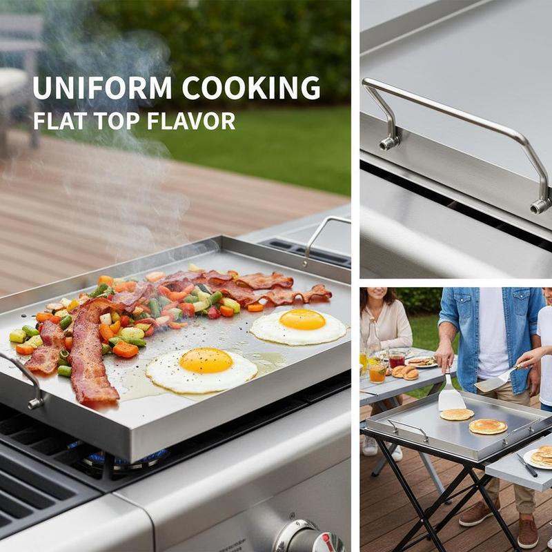 Flat Top Grill Plate 23x16 inc – обзор и цена Camping Cooking Handle