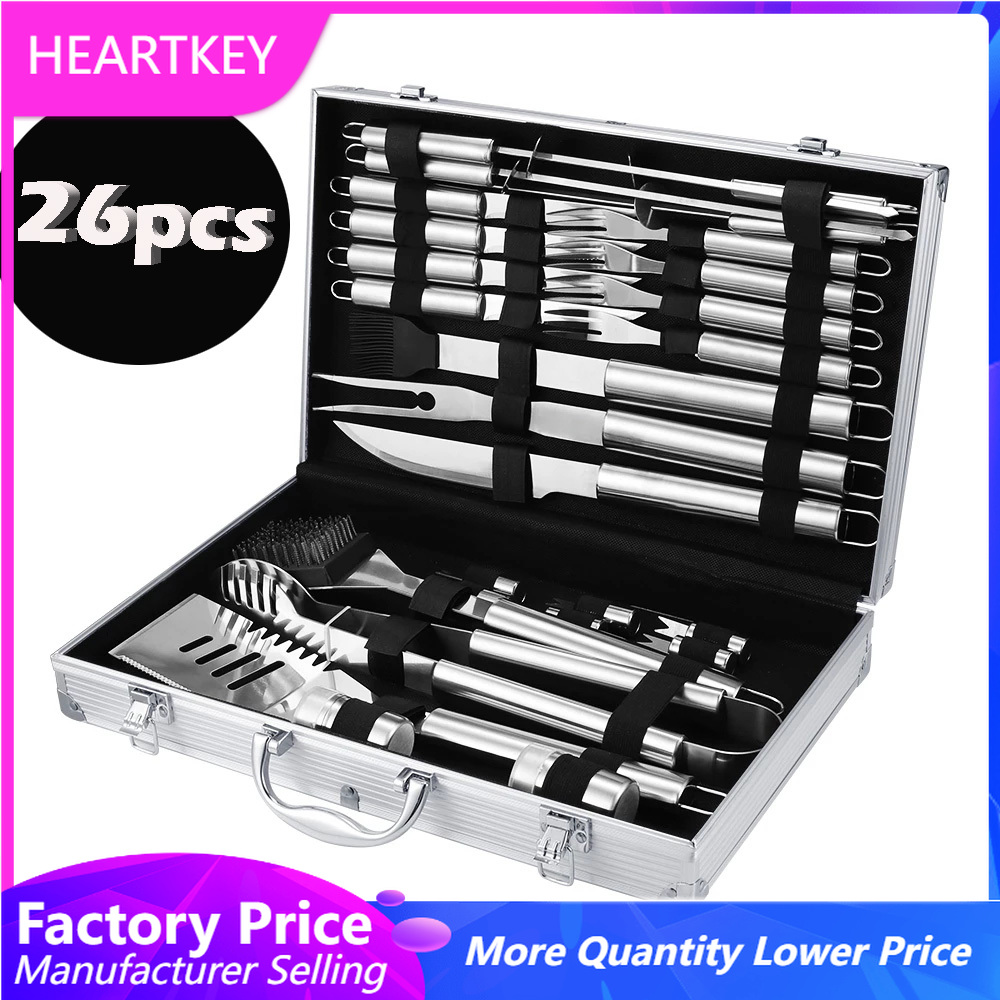 BBQ Tools Set Barbecue Grillin – обзор и цена Camping Cooking Set For 4