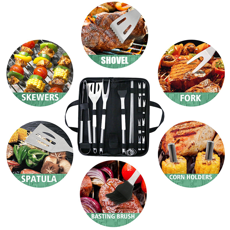 BBQ Tools Set Barbecue Grillin – обзор и цена Camping Cooking Set For 4