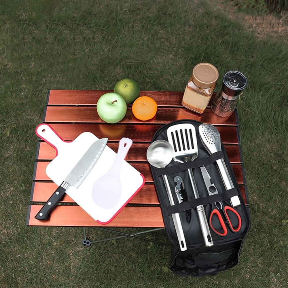 2024 Picnic Utensil Set Storag – обзор и цена Camping Cooking Set With Bag