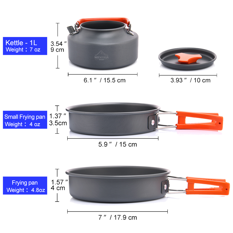 Widesea Camping Outdoor Cookwa – обзор и цена Camping Cooking Pack
