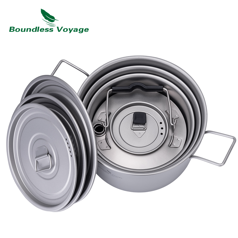 Boundless Voyage Titanium Pot  – обзор и цена Camping Hiking Cooking