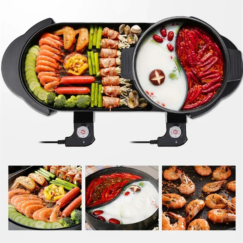 2-in-1 BBQ And Hot Pot Machine – обзор и цена Camping Cooking Hot Plate