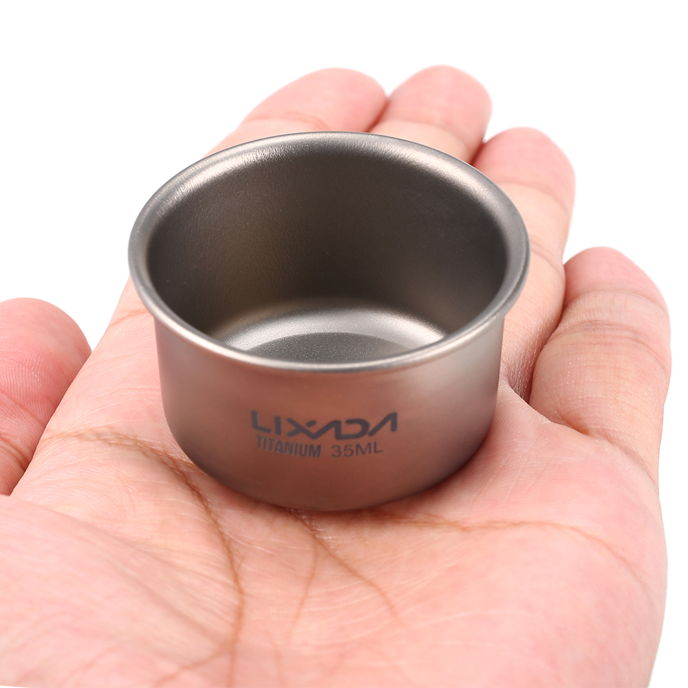 1/3pcs Lixada 35ml Mini Titani – обзор и цена Camping Cooking Pot With Lid