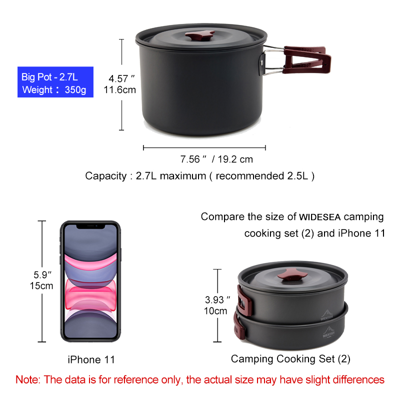 Widesea Camping Cookware Set O – обзор и цена Camping Cooking And Eating Set