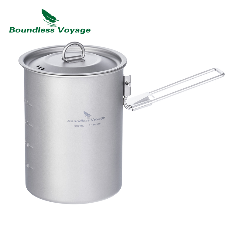 Boundless Voyage 900ml Titaniu – обзор и цена Camping Cooking Pot With Lid