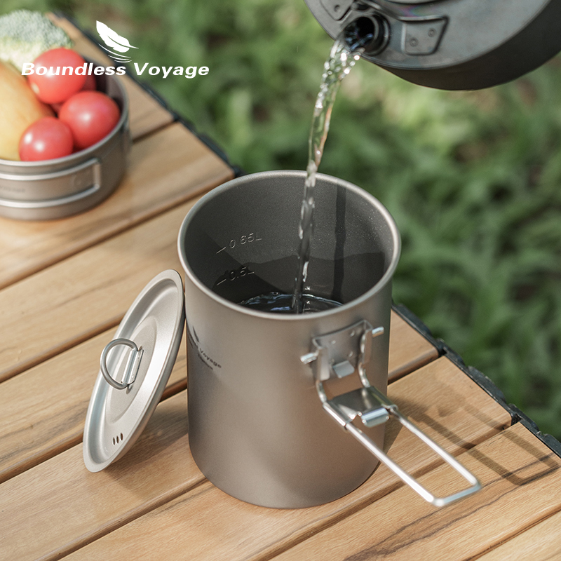 Boundless Voyage 900ml Titaniu – обзор и цена Camping Cooking Pot With Lid