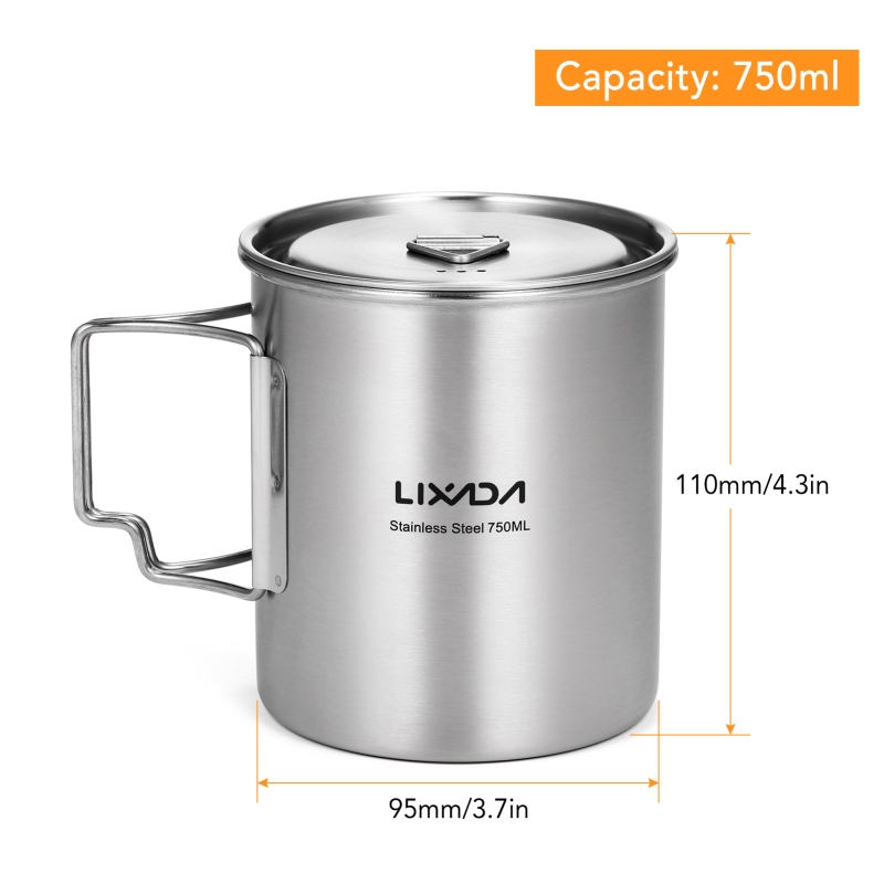 Lixada 750ml Cup Outdoor Stain – обзор и цена Camping Cooking Pack