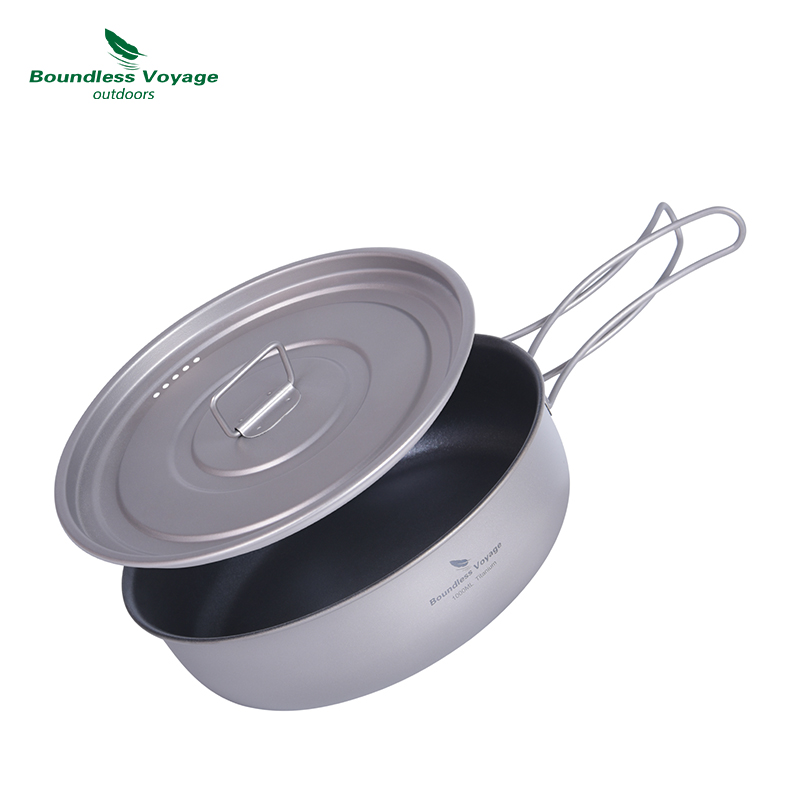 Boundless Voyage Titanium Non- – обзор и цена Camping Cooking Pot With Lid