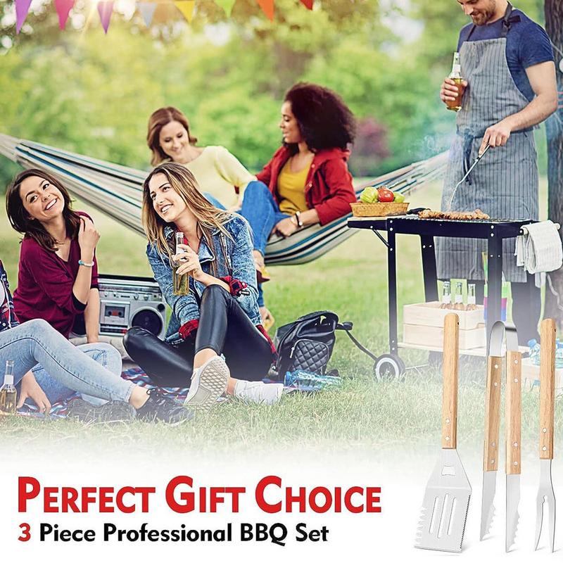 3pcs BBQ Utensils BBQ Grill To – обзор и цена Camping Cooking Accessories Set