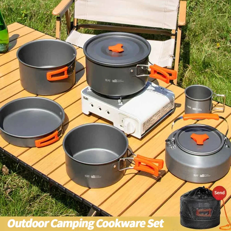 Camping Cookware Set – Outdoor – обзор и цена Camping Cooking Set With Kettle