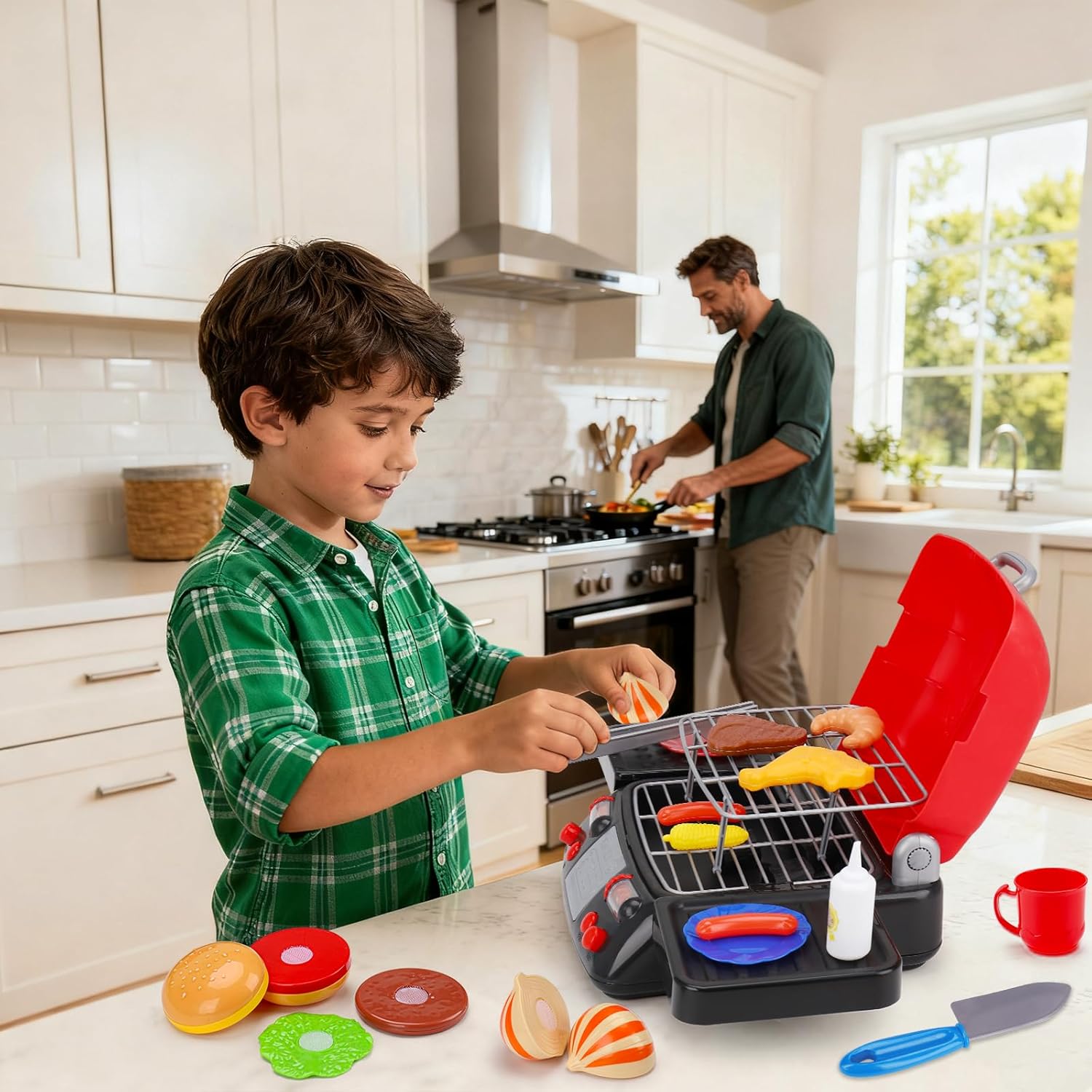 Children's Electric Play Food  – обзор и цена Camping Cooking And Eating Set