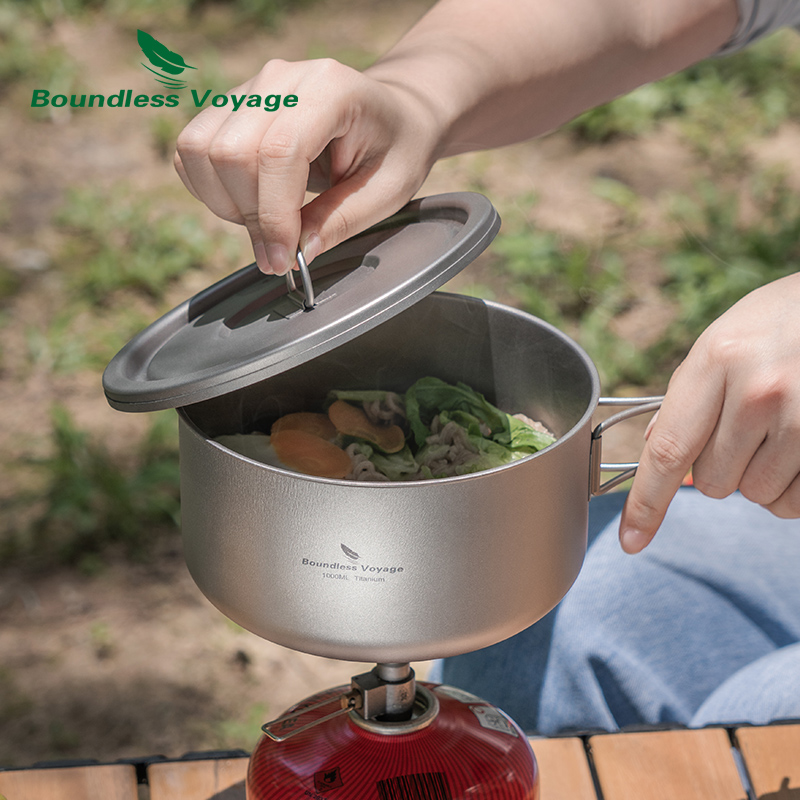 Boundless Voyage Titanium Camp – обзор и цена Camping Cooking Pot With Lid