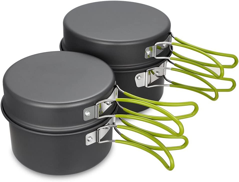 Outdoor cooking pot camping ut – обзор и цена Camping Cooking Set For 4