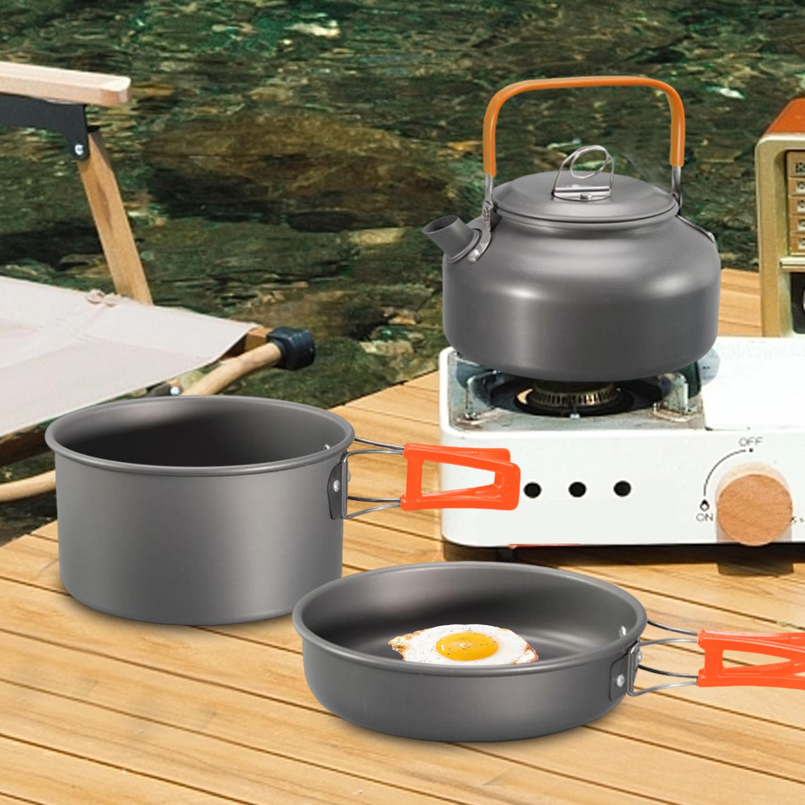 Camping Cookware Camping Cook  – обзор и цена Camping Cooking Set With Kettle