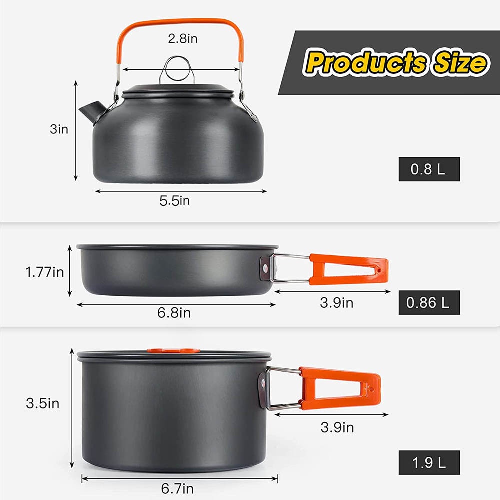Outdoor camping cooking set, n – обзор и цена Camping Cooking Bundle