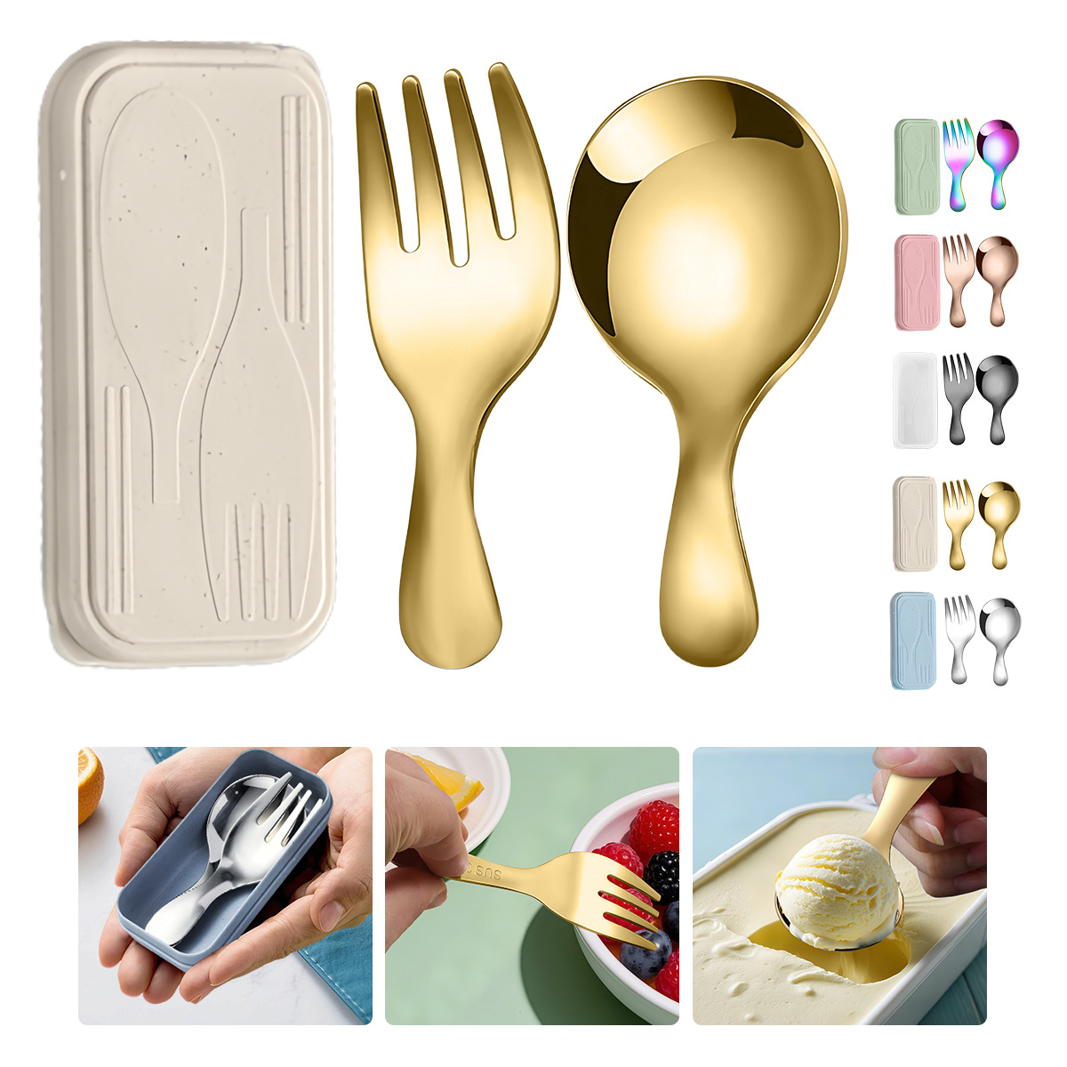 Stainless Steel Tableware Set  – обзор и цена Camping Cooking And Eating Set
