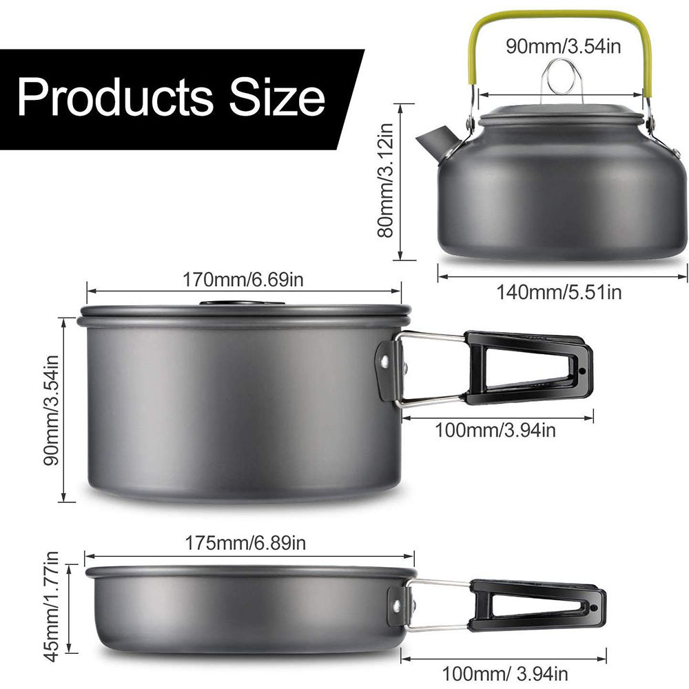 Outdoor camping cookware set m – обзор и цена Camping Hiking Cooking