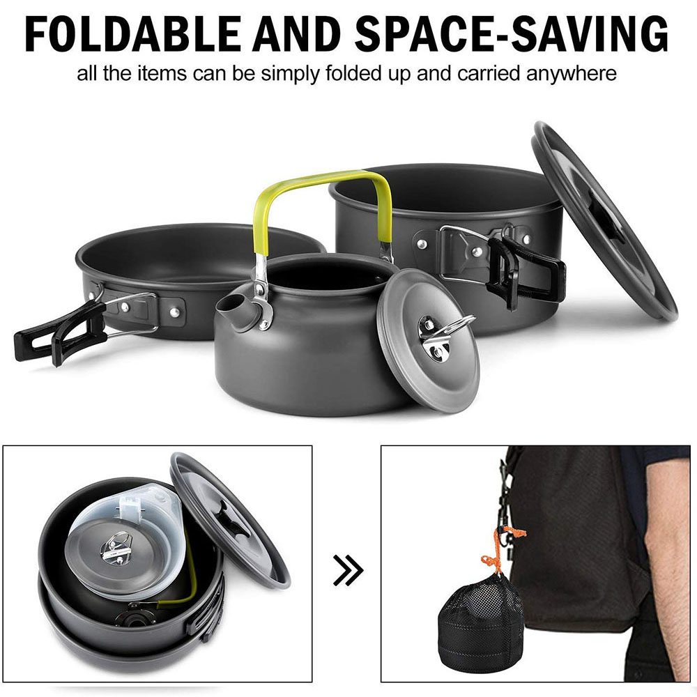 Outdoor camping cookware set m – обзор и цена Camping Hiking Cooking
