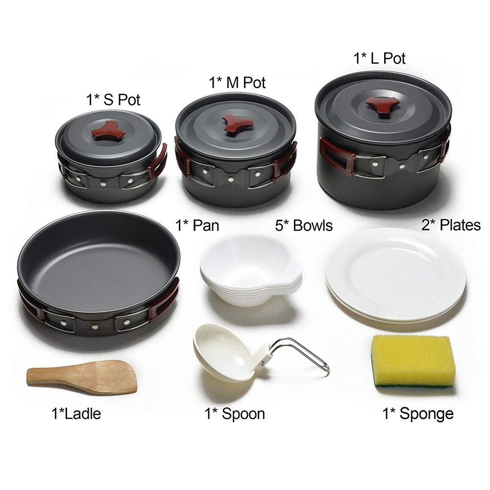 Outdoor Camping Cookware Kit N – обзор и цена Camping Cooking Pack