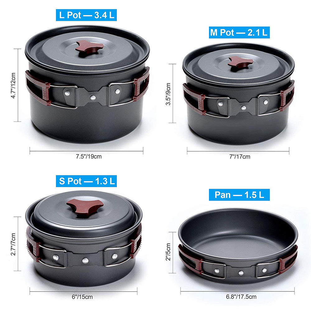 Outdoor Camping Cookware Kit N – обзор и цена Camping Cooking Pack