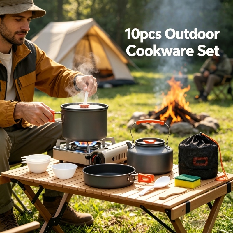 Camping Cookware Set Outdoor P – обзор и цена Camping Cooking Bundle