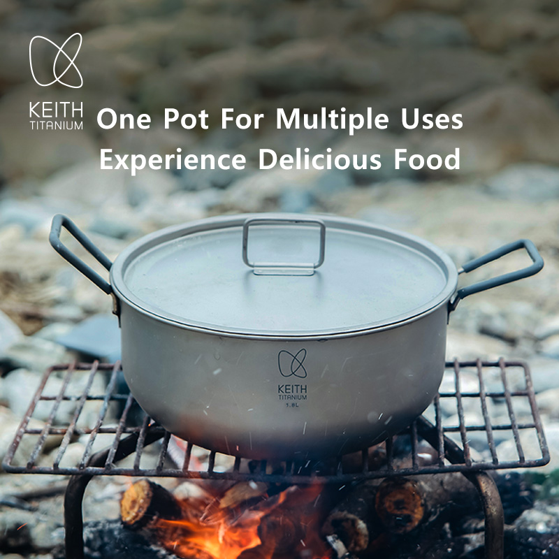 KEITH 1.8L Pure Titanium Cooki – обзор и цена Camping Cooking Handle