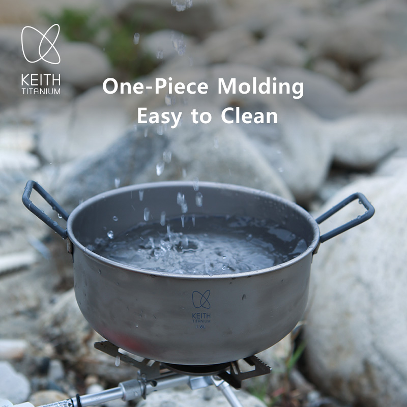 KEITH 1.8L Pure Titanium Cooki – обзор и цена Camping Cooking Handle