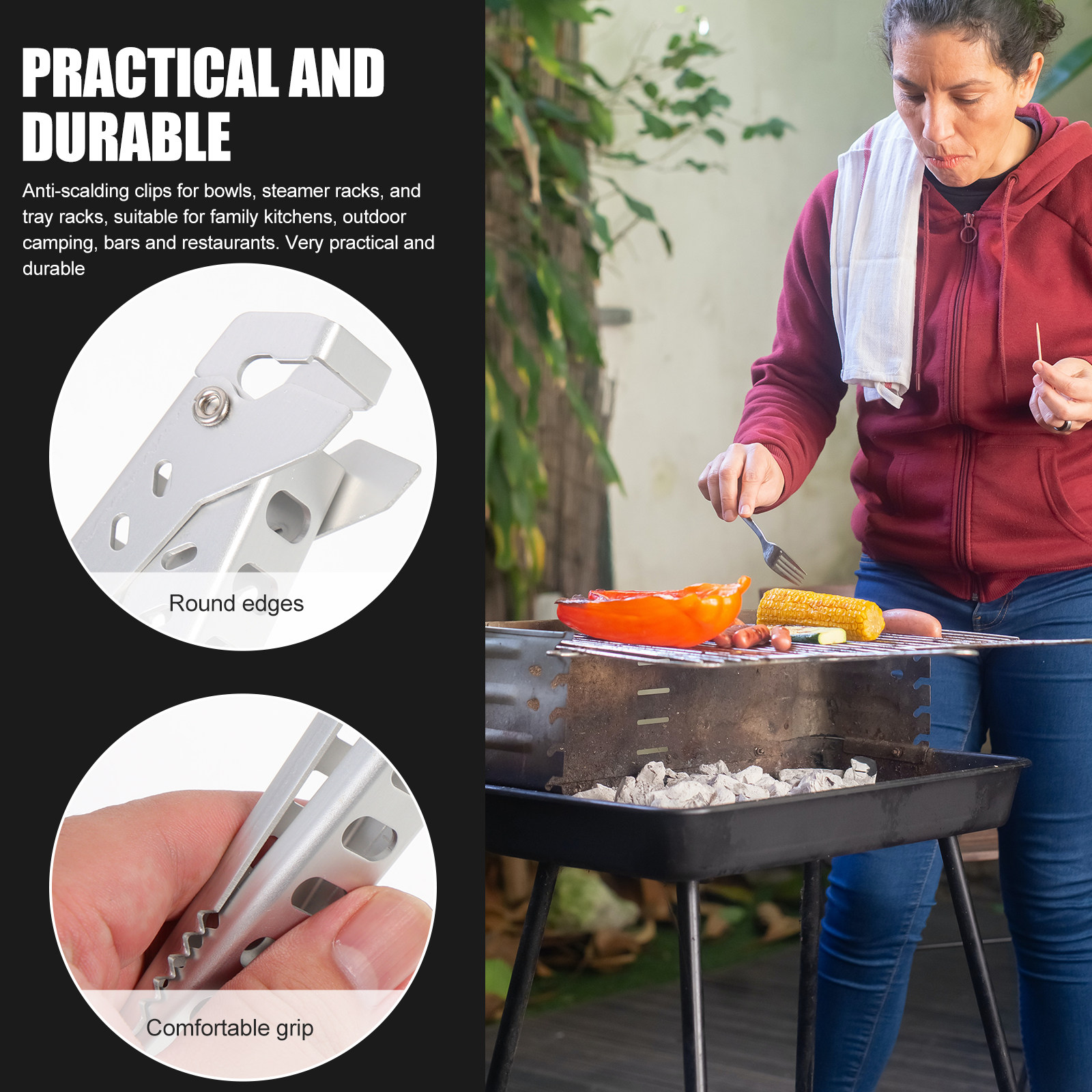 Hot Plate Clip Aluminum Alloy  – обзор и цена Camping Cooking Hot Plate