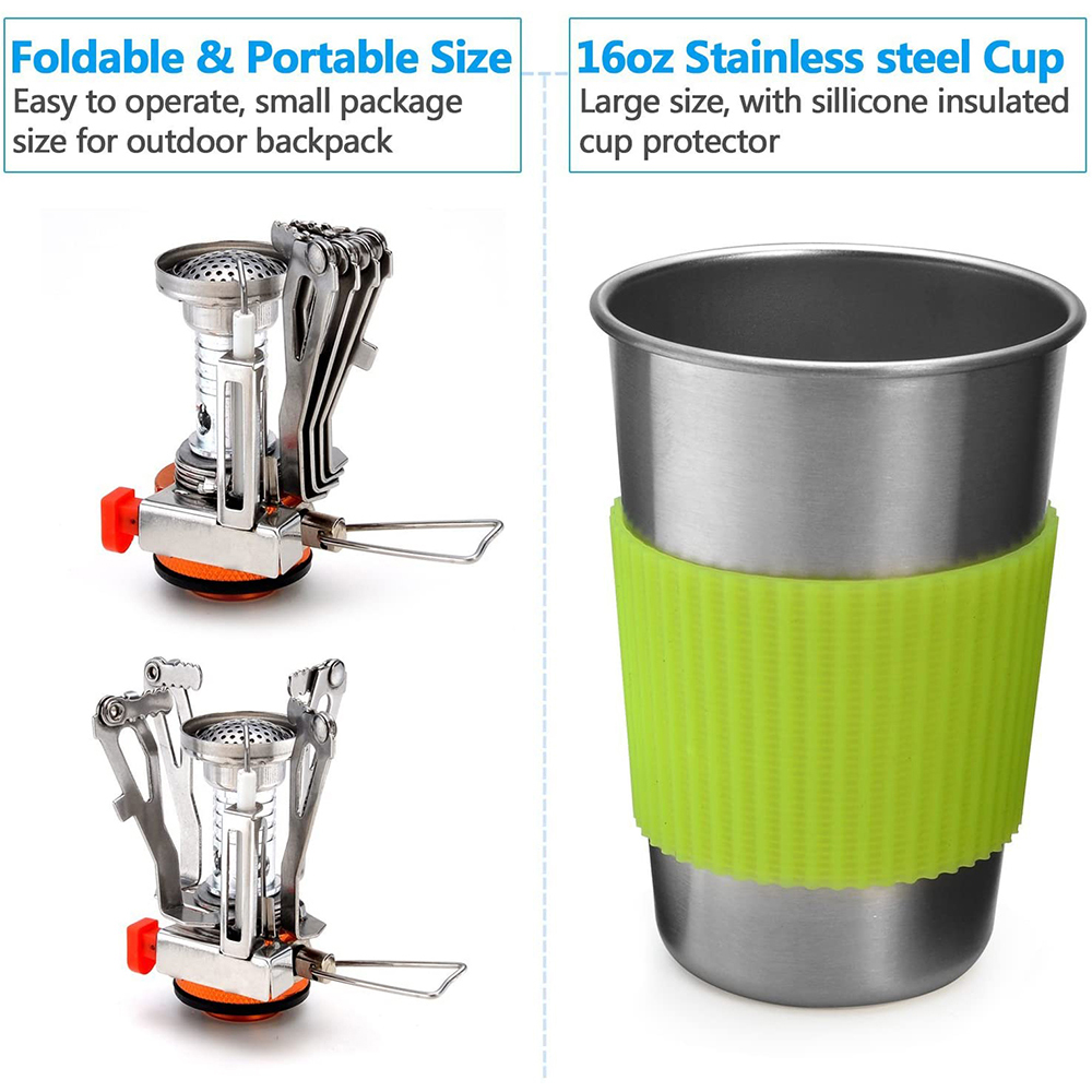 Camping Cookware Kit with Stov – обзор и цена Camping Cooking Pack