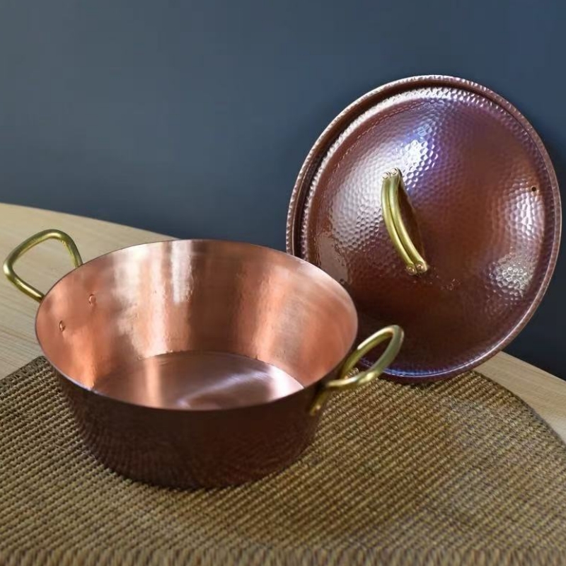 Handcrafted Vintage Copper Pot – обзор и цена Camping Cooking Pot With Lid