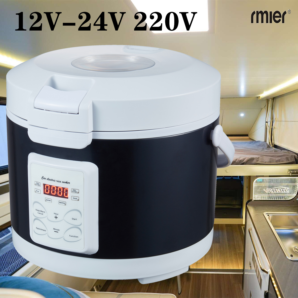 ARIER 12V 24V 220V Mini Rice C – обзор и цена Camping Cooking Menu